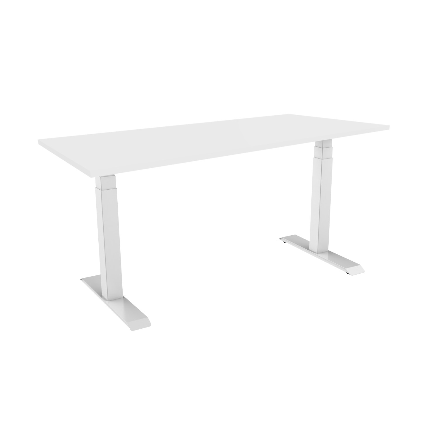 celexon elektrisch höhenverstellbarer Schreibtisch Professional eAdjust-58123 - weiß, inkl. Tischplatte 175 x 75 cm