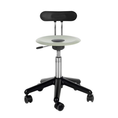 Genito UFO Erzieherstuhl, Drehstuhl mit Gaslift, fahrbar, Sitzteller Polycarbonat (PC) Sitzhöhe: 41-51 cm