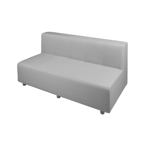 Relax! - Dreiersitzbank mit Lehne B/H/T: 138x70x72 cm, mit Kunstlederbezug schwer entflammbar