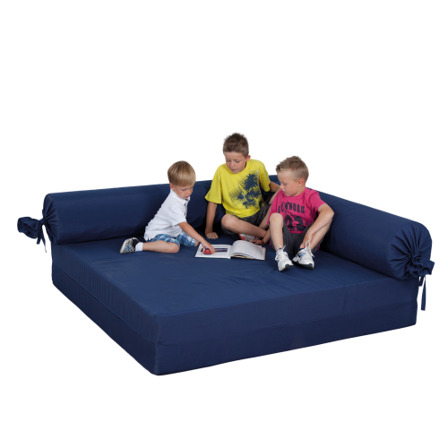 Quadratische Kuschelecke 3-teilig B/H/T: 160x30x160 cm, Bezug aus Stoff