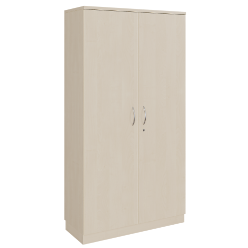 Schrank, 2türig mit 5 Ordnerhöhen B/H/T: 100x190x42 cm, verschließbar, mit Bügelgriffen