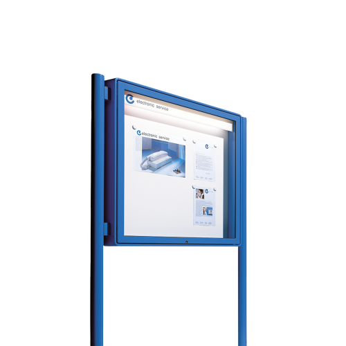 Aluvitrine Modell W9, Stahlemaille in Weiß B/H/T: 107x107x6,5 cm, Einsatzbereich Innen