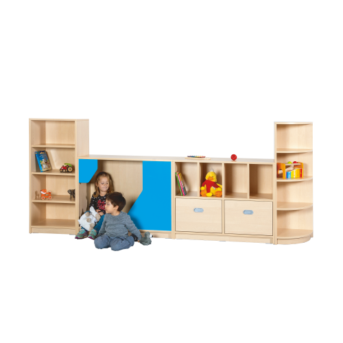 Versteckschrank in Korpusbauweise B/H/T: 102x80x40 cm, inklusive Kunstlederauflage