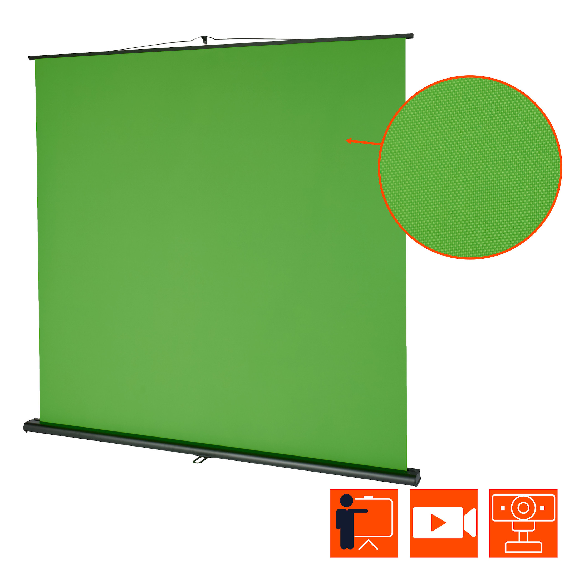 celexon Mobile Lite Chroma Key Green Screen 150 x 200 cm