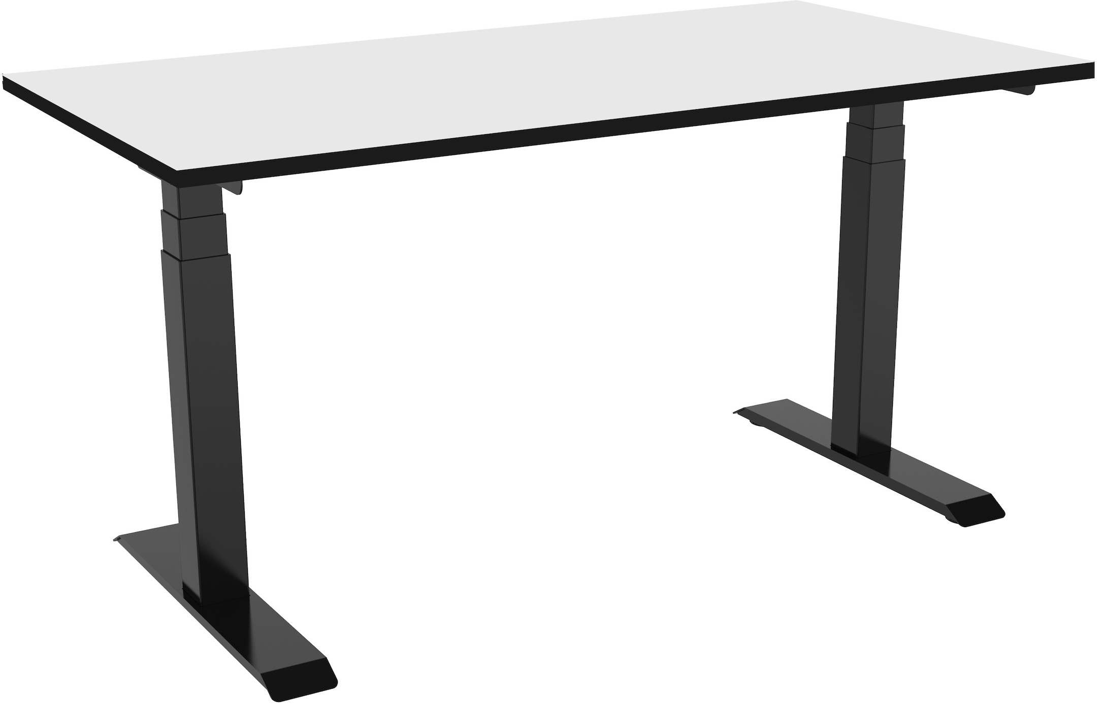 celexon elektrisch höhenverstellbarer Schreibtisch Professional eAdjust-58123 - schwarz, inkl. HPL Tischplatte 175 x 75 cm
