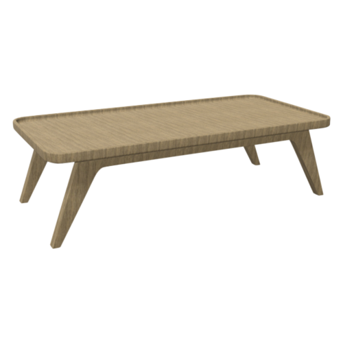 Tisch Ona mit Holzgestell B/H/T: 60x35x120 cm, Holzplatte mit Milchglas
