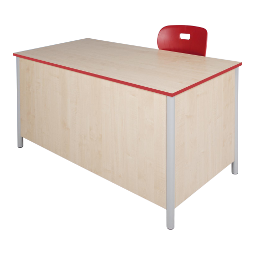 Lehrertisch, mit Front-&Seitensichtblenden B/H/T: 160x76x80 cm