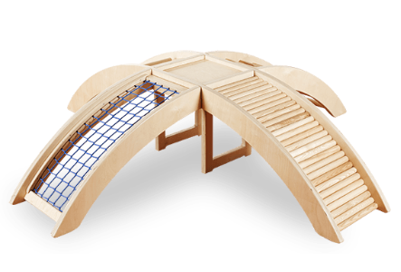Kletterbrücke Maße aufgestellt: B/H/T: 200x45x200 cm