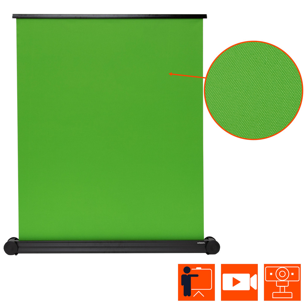 celexon Mobile Chroma Key Green Screen 150 x 180 cm