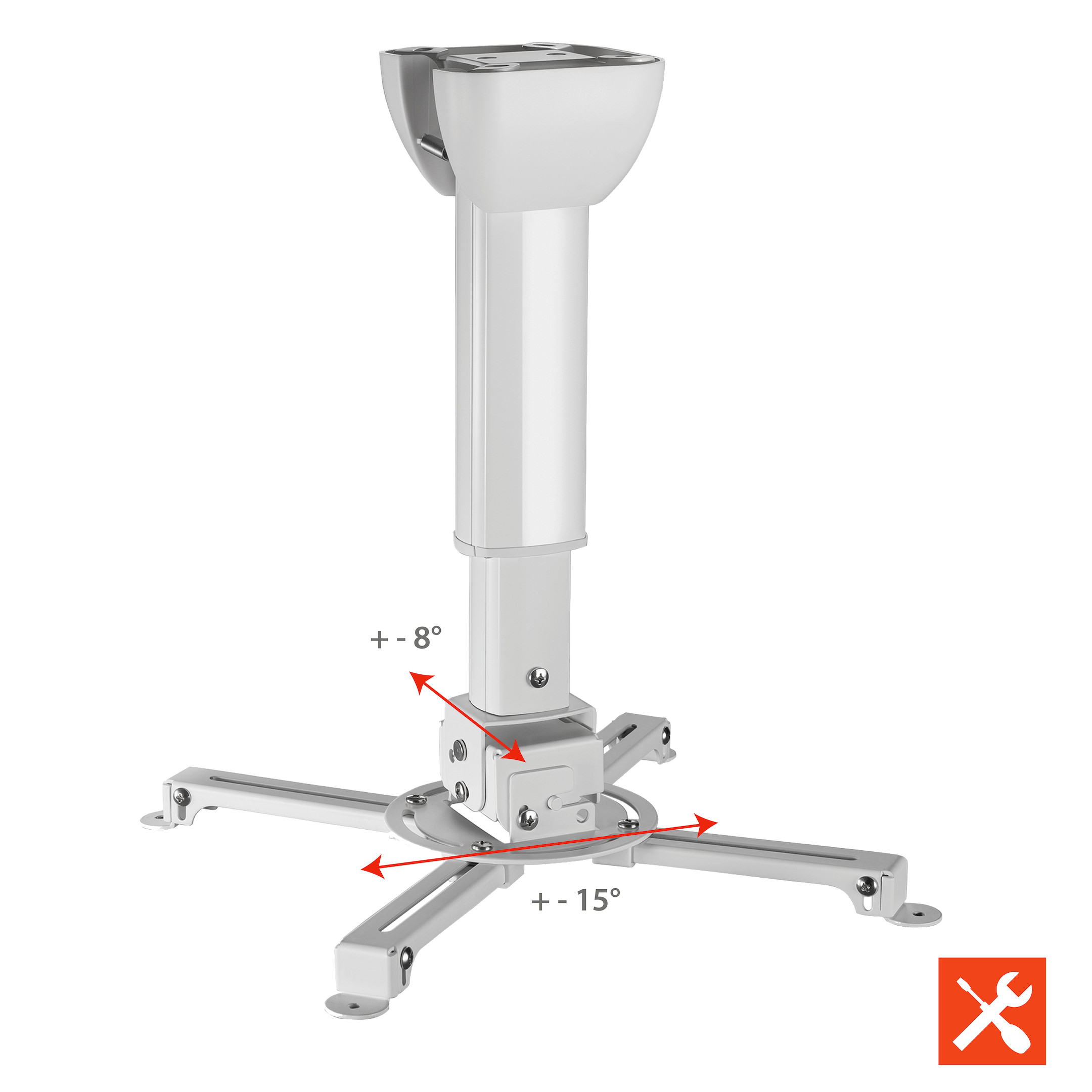 celexon Deckenhalterung universal MultiCel 4060 Pro - weiß