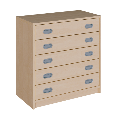 Korpus-Schrank mit Schüben B/H/T: 78x80x40 cm, 5 ausziehbare breite Schübe