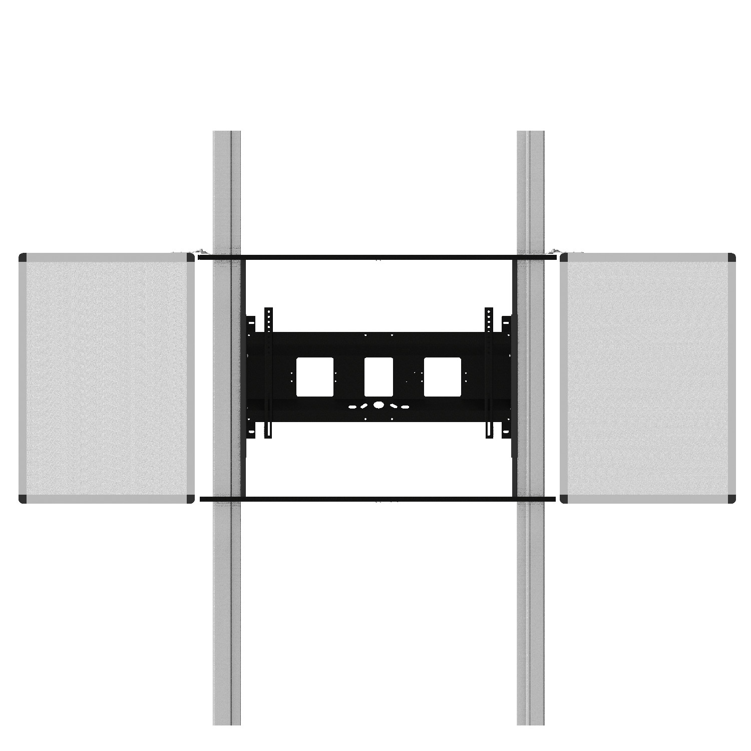 celexon Expert elektrisches 2-Säulen-Pylonensystem Adjust-6586W für Displays mit Flügeln