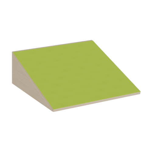 Aufgang Rampe mit Linoleum-Deckplatte B/H/T: 70x24x70 cm, als geneigte Ebene zu Linoleum-Podesten passend