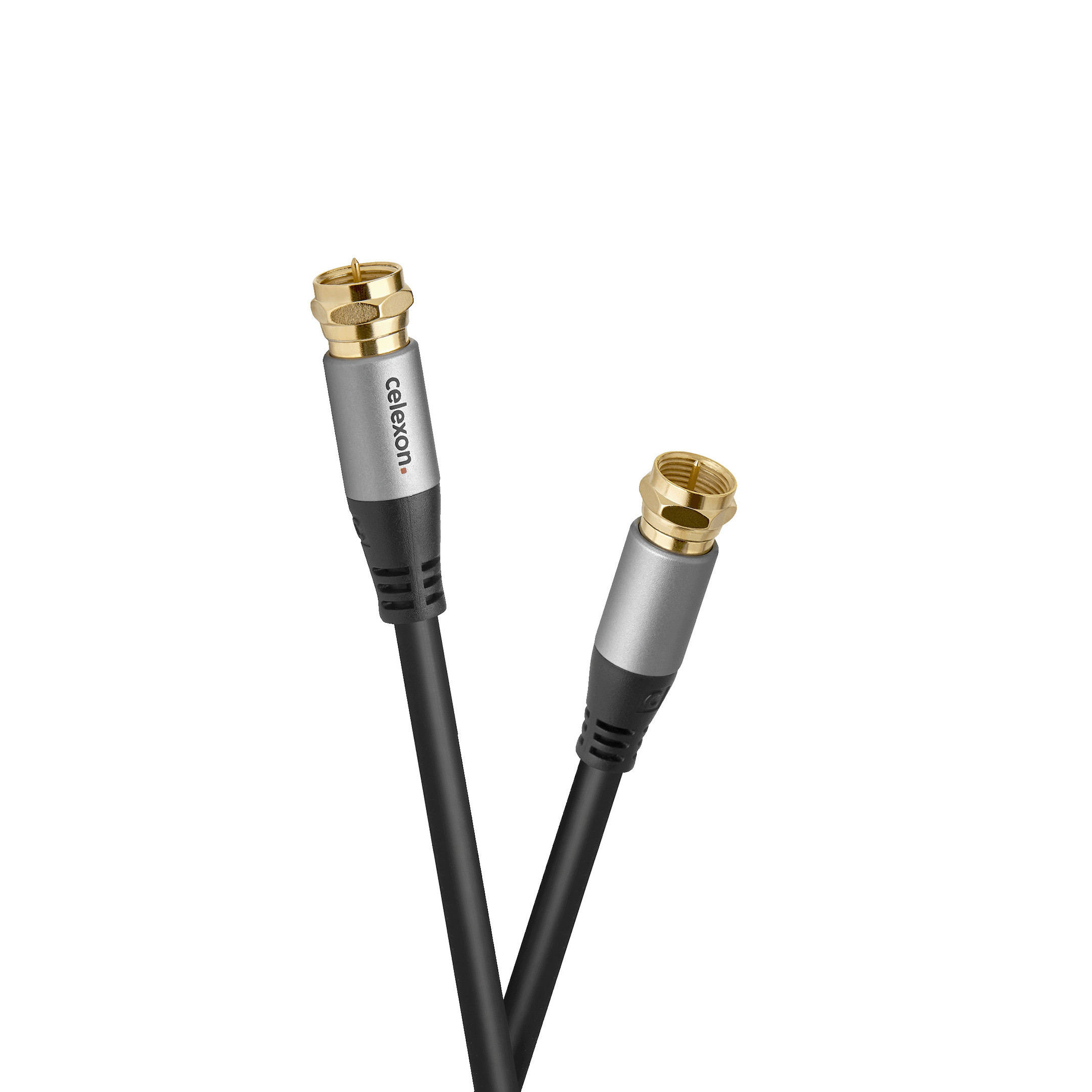 celexon F-Stecker Sat Antennenkabel 2,0m - Professional Line
