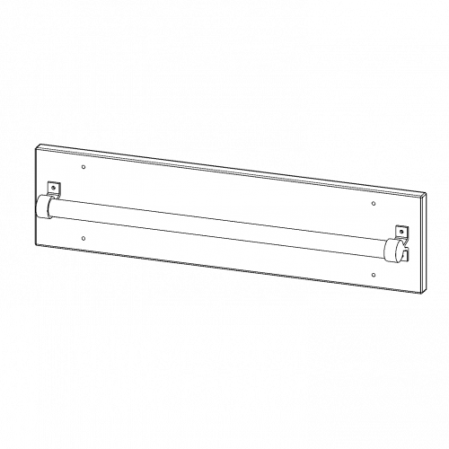 Leiterparkstation für Einhängeleiter / Leiterzarge - Serie evo180 für 60 cm tiefe Schrankwände, zur seitlichen Befestigung an Schrank (ab Schranktiefe 50cm)