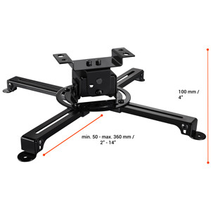 celexon Beamer-Deckenhalterung universal MultiCel 1000 Pro - schwarz