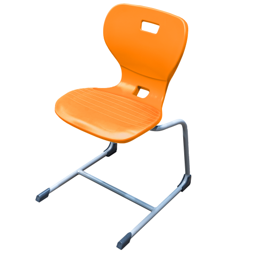 Ergostar UP 2.0 Schulstuhl Sitzschalenfarbe Orange, Sitzhöhe 46