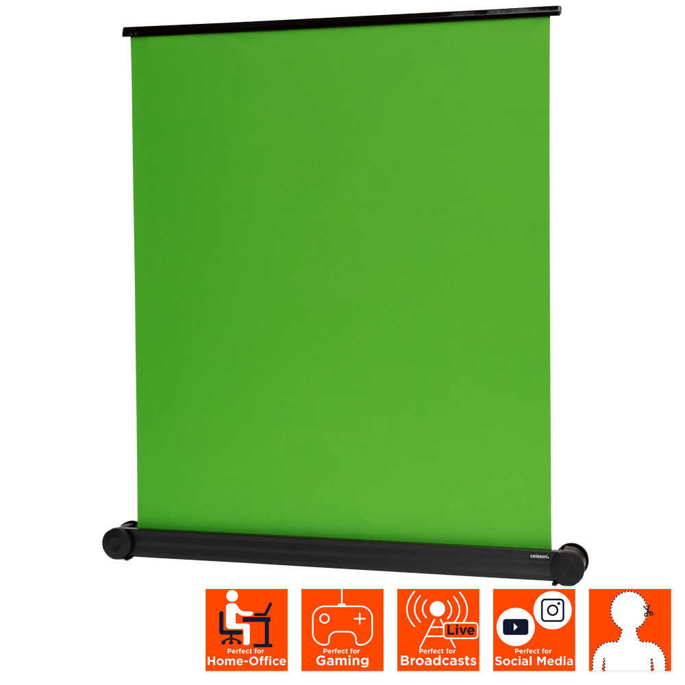 celexon Mobile Chroma Key Green Screen 150 x 180 cm