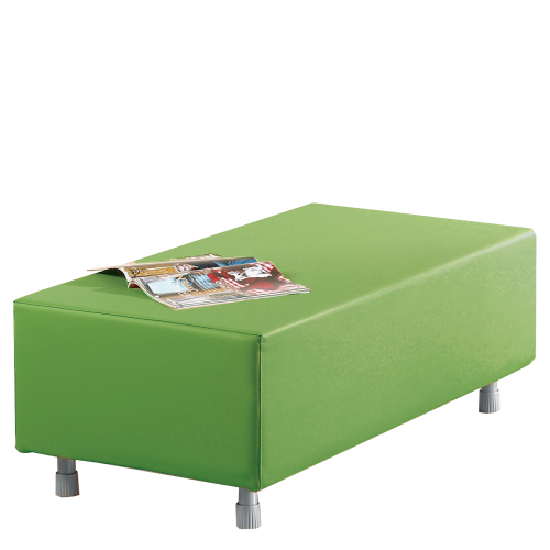 Sitzelement Rechteck klein aus der Sofaserie Wellness-Oase B/H/T: 112x40x56 cm, Bezug aus Kunstleder