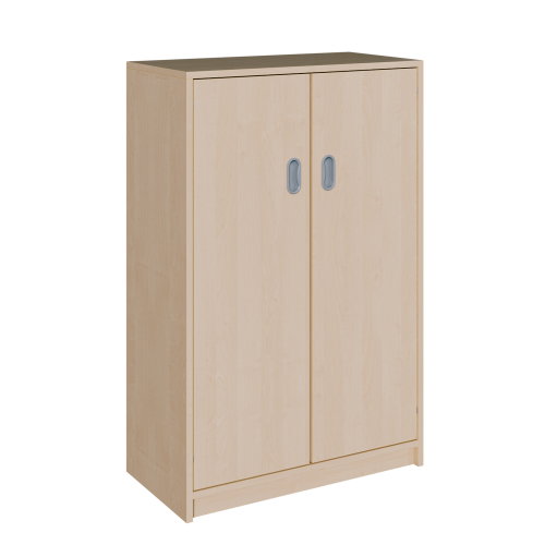 Korpus-Schrank mit 2 Türen in voller Höhe B/H/T: 78x120x40 cm, mit 2 Türen und 4 Fächern