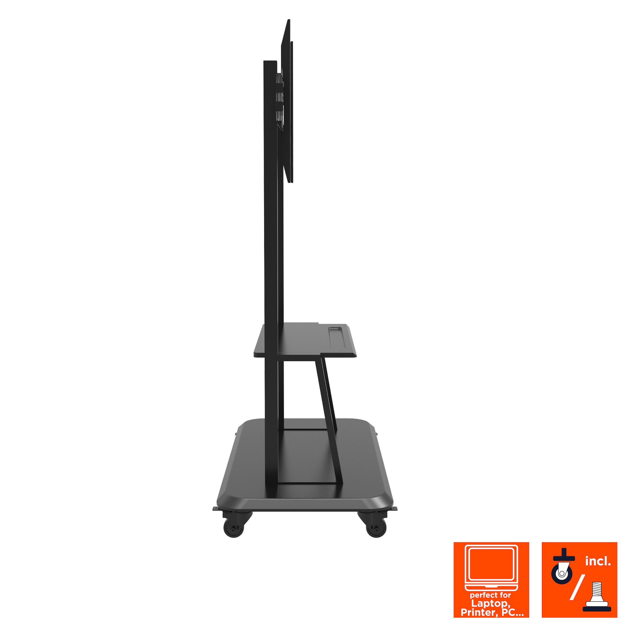 celexon Professional höhenverstellbarer Display Rollwagen Adjust-55120MP