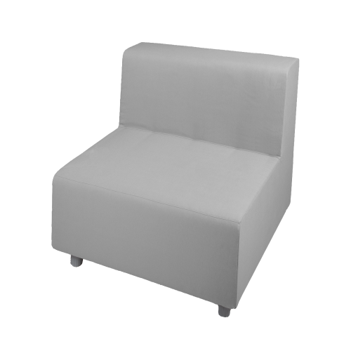 Relax! Einerbank mit Lehne B/H/T 70x70x72 cm, Sitzhöhe: 39 cm, Bezug Kunstleder schwer entflammbar