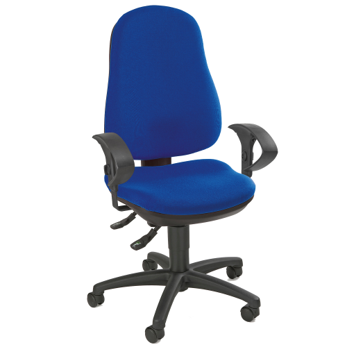 Bürodrehstuhl LEON Sitzhöhe: 42 - 55 cm, Stofffarbe Hellgrau
