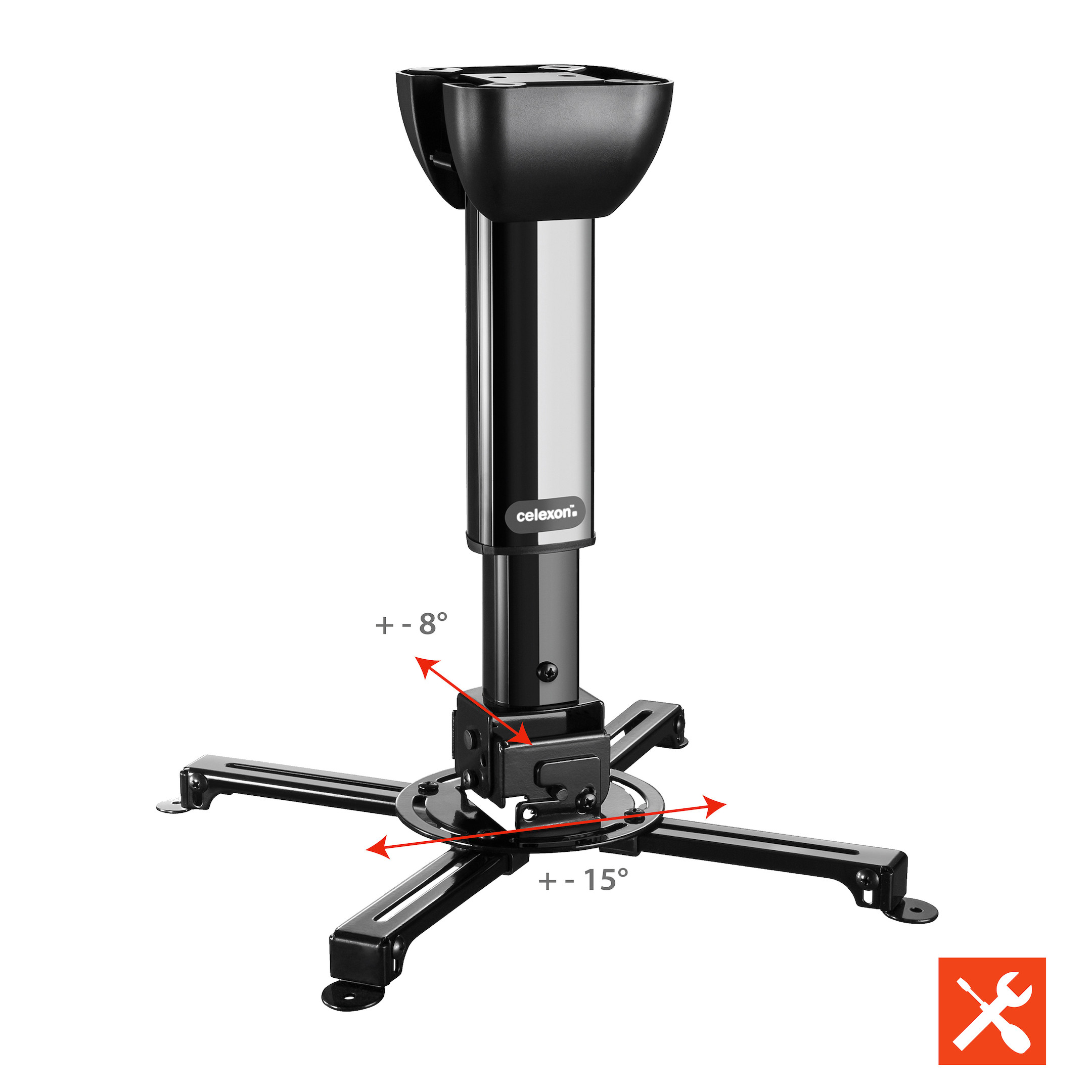 celexon Deckenhalterung universal MultiCel 4060 Pro - schwarz