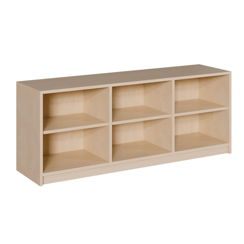 Korpus-Raumteilerregal, dreiteilig B/H/T: 152x60x40 cm, mit 2 Mittelwänden und 1 Einlegeboden je Segment; mit kompletter Rückwand