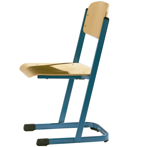 Schülerstuhl ST 40 erhöhte Stabilität durch U-Gestell Gestellfarbe wählbar, Sitzträger offen, Höhe 38 cm