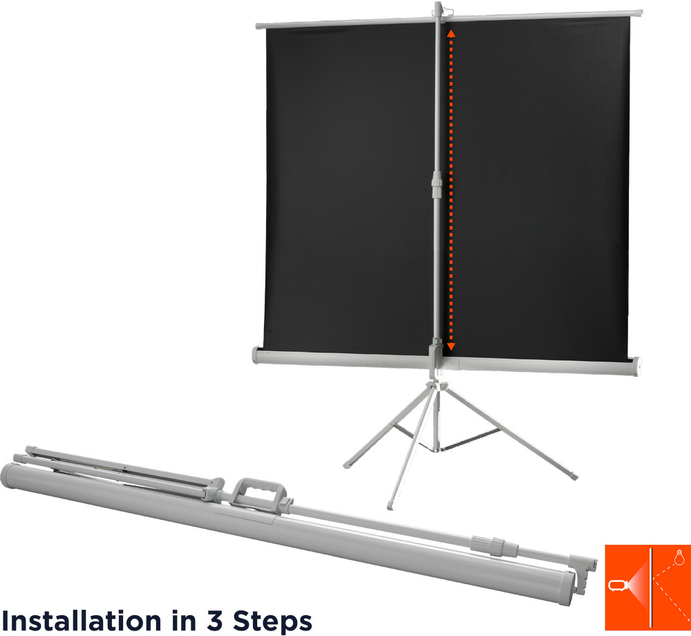 celexon Stativleinwand Economy 244 x 183 cm - White Edition