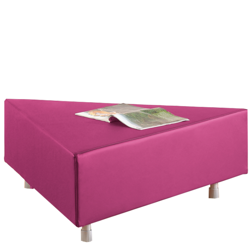 Sitzelement Dreieck groß aus der Sofaserie Wellness-Oase, Bezug Stoff oder Kunstleder B/H: 112x40 cm; Kantenlänge: 112 cm, Kunstleder schwer entflammbar
