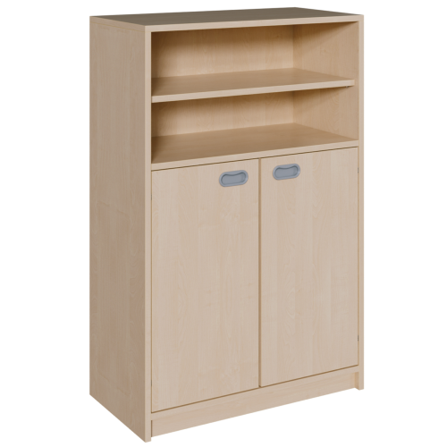 Korpus-Kombischrank, unten mit 2 Türen, oben Regalbereich B/H/T: 78x120x40 cm, unten 2 Türen, oben Regal, insgesamt 3 Einlegeböden