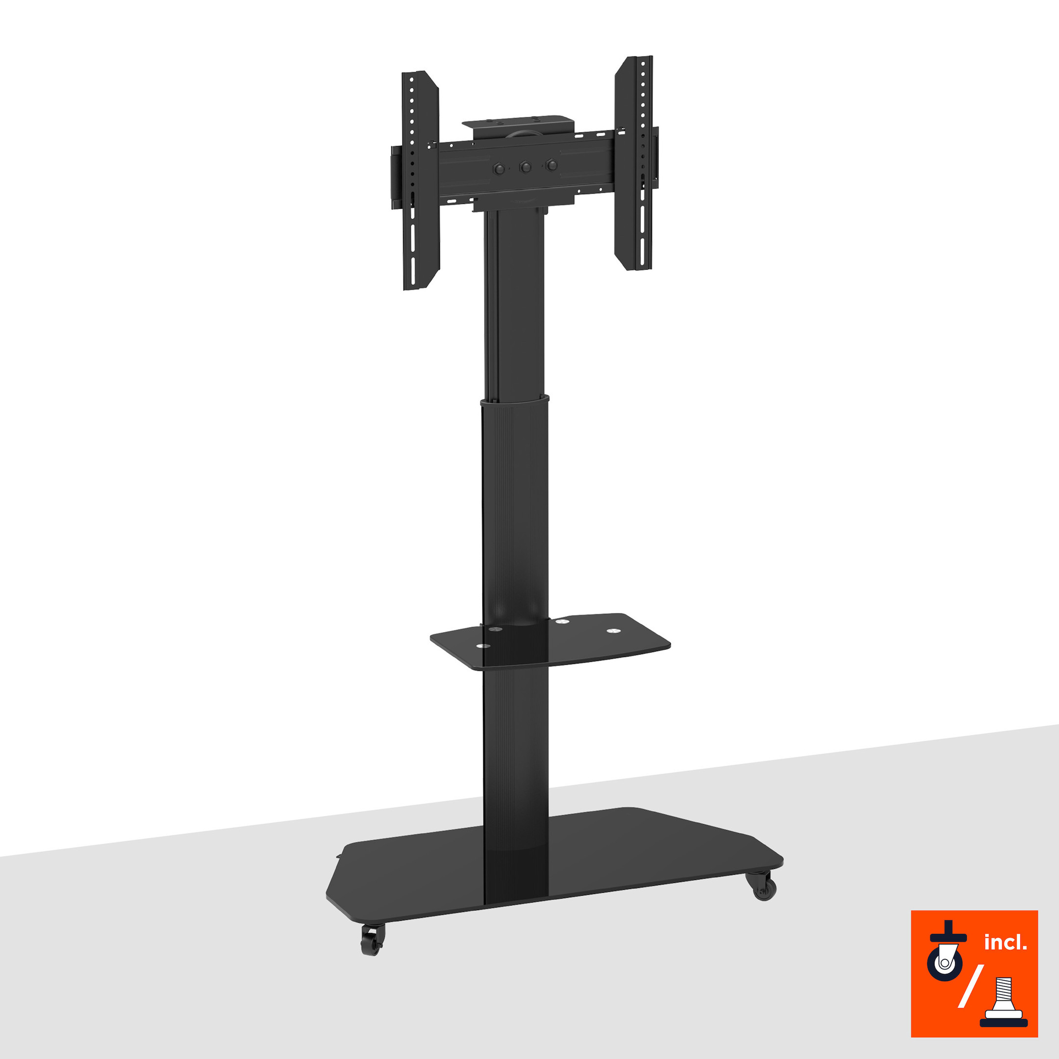 celexon Professional höhenverstellbarer Display Rollwagen Adjust-3770MP