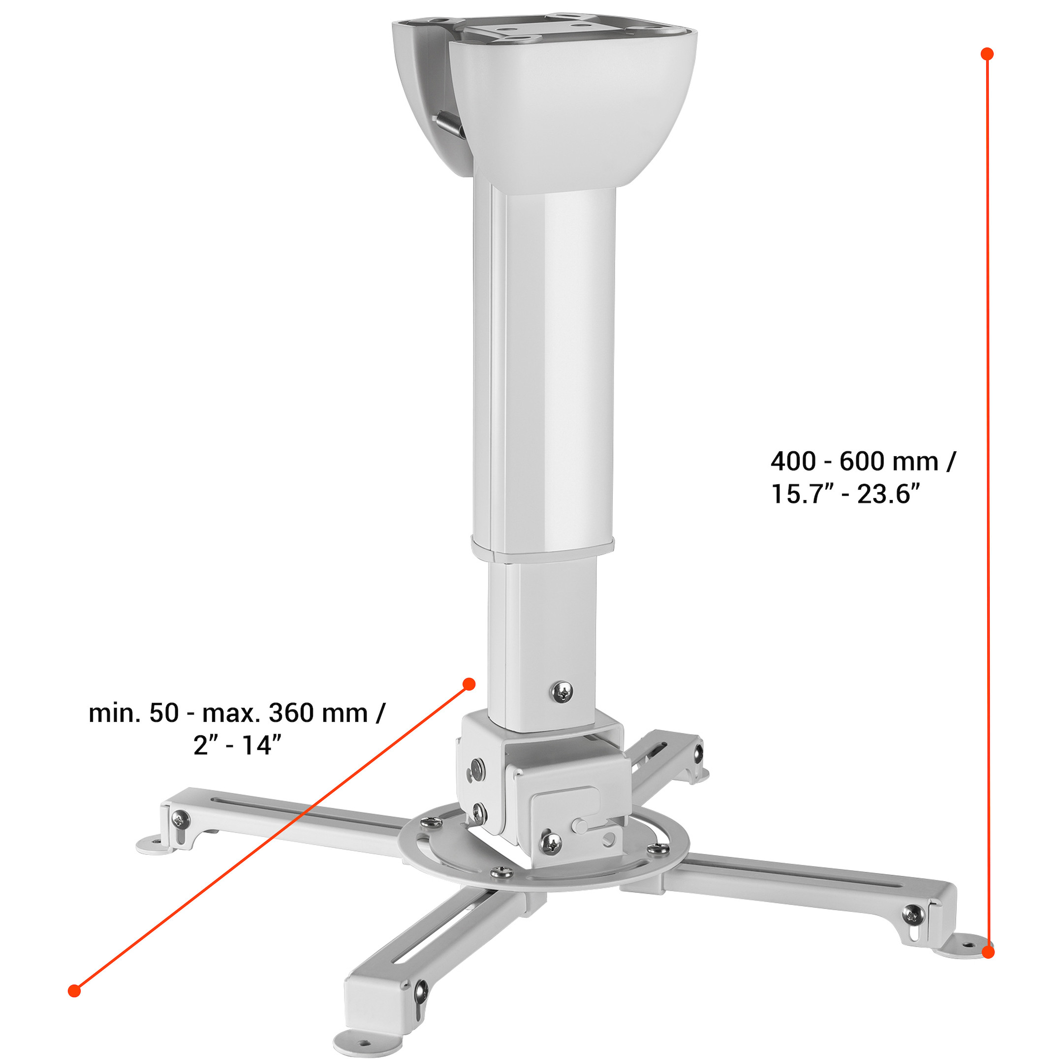 celexon Deckenhalterung universal MultiCel 4060 Pro - weiß