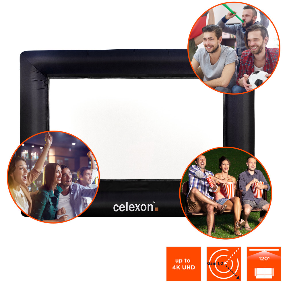celexon aufblasbare Outdoor-Leinwand INF200