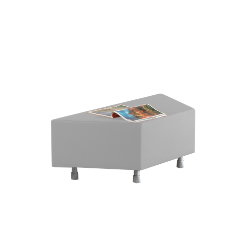 Sitzelement Trapez aus der Sofaserie Wellness-Oase B/H/T: 112/56x40x50 cm, Kunstlederbezug schwer entflammbar