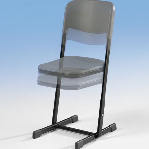 Schülerstuhl AirChair MSTH 30 KG Gestellfarbe wählbar, Sitzträger geschlossen, Höhenverstellbar 34-42 cm