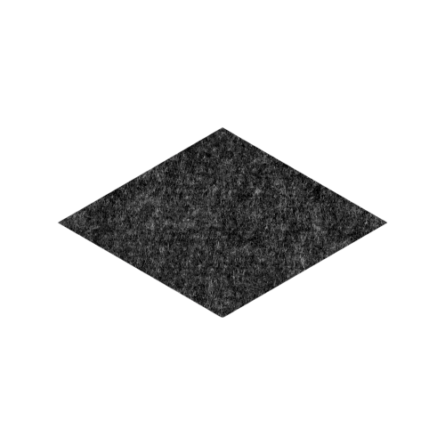 Akustikelement AKUSTIX Shape #13 B/H/T: 35x20x1,8 cm, PET Gestaltungspaneel in Raute-Form, Anthrazit
