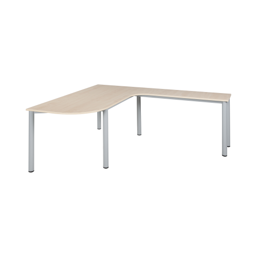 L-Form Arbeitstisch B/H/T: 160/200x64x80/40 cm, Schenkel rechts