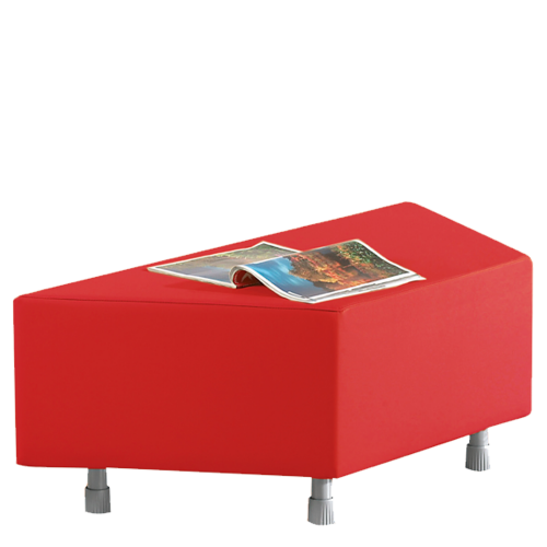 Sitzelement Trapez aus der Sofaserie Wellness-Oase B/H/T: 112/56x40x50 cm, Bezug Kunstleder
