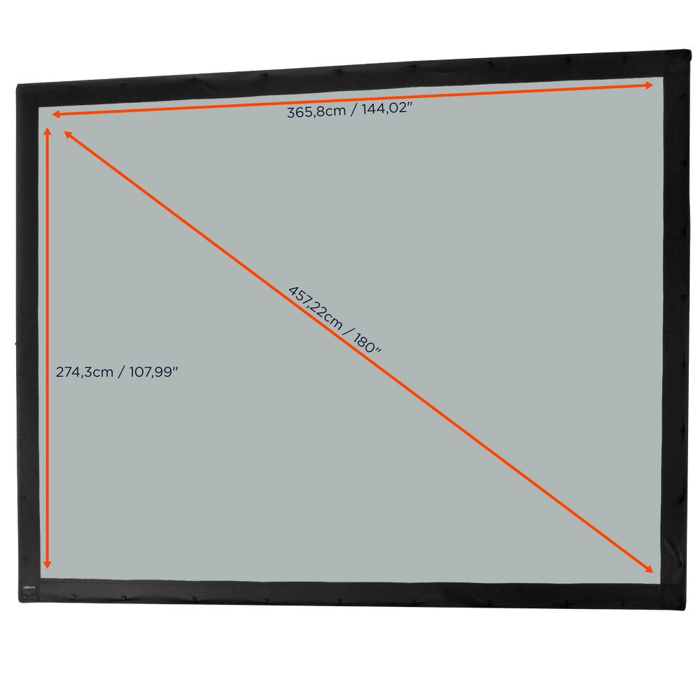 celexon Tuch für Faltrahmen Mobil Expert - 366 x 274 cm Rückprojektion
