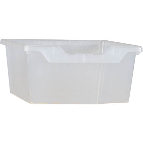Ergo Tray Box L Transparent, aus schwer entflammbarem Kunststoff