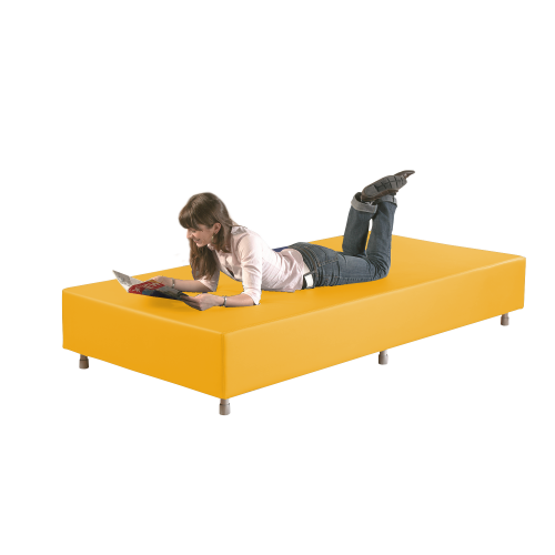 Sitzelement Rechteck groß aus der Sofaserie Wellness-Oase B/H/T: 224x40x112 cm, Bezug Stoff