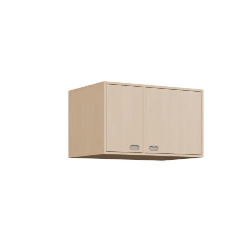 Aufsatzschrank für Liegepolster-Möbel B/H/T: 100x60x67 cm, Schrank 2-türig, für 6er Liegepolster-Bettzeug-Schrank mit Türen