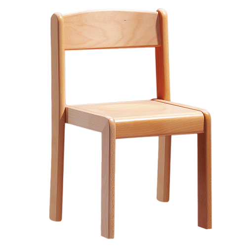 Stuhl TIM auf Kunststoffgleitern mit Sitzmulde, Sitzhöhe 21 cm