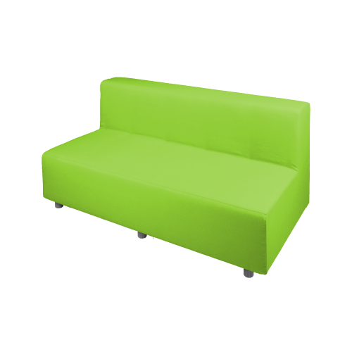 Relax! - Dreiersitzbank mit Lehne B/H/T: 138x70x72 cm, mit Stoffbezug schwer entflammbar