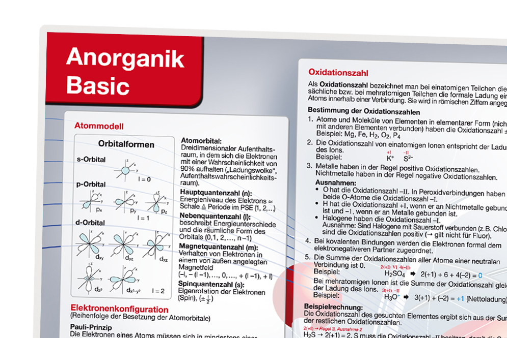 Anorganik Basics A4 - (Klassensatz à 30)
