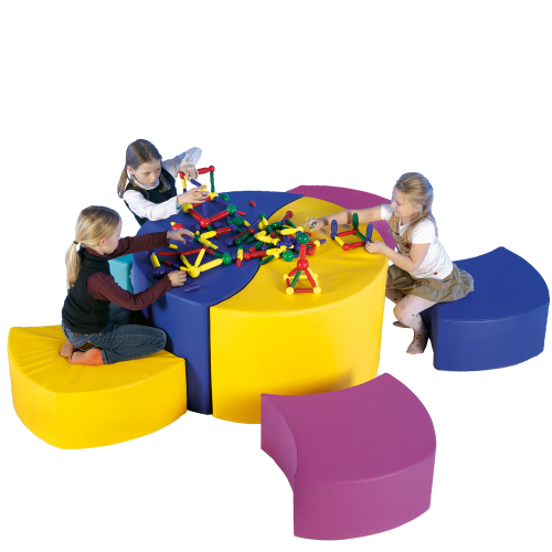 Swing-it Sit Tischgruppe, 7 teilig Bezug Kunstleder Je Element B/H/T: 120/60x30/60x60 cm