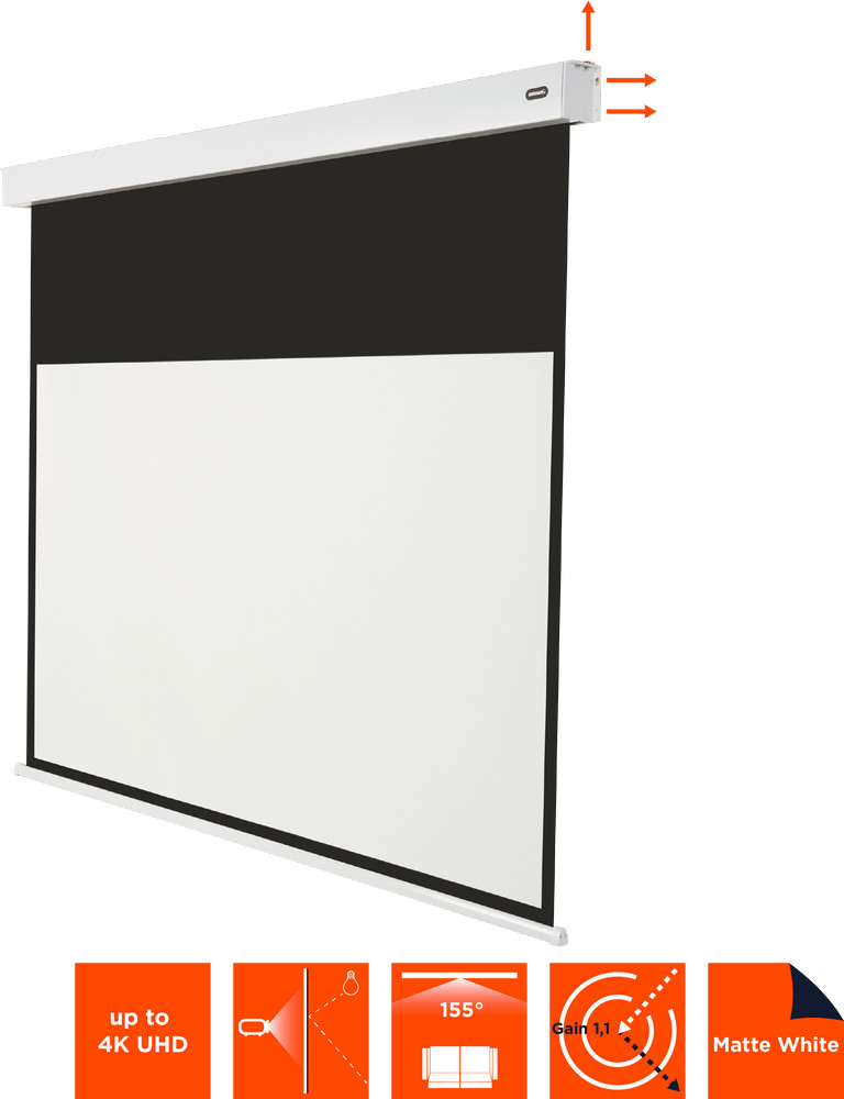 celexon Batterie Leinwand V2.0 Motor Professional Plus 180 x 102 cm